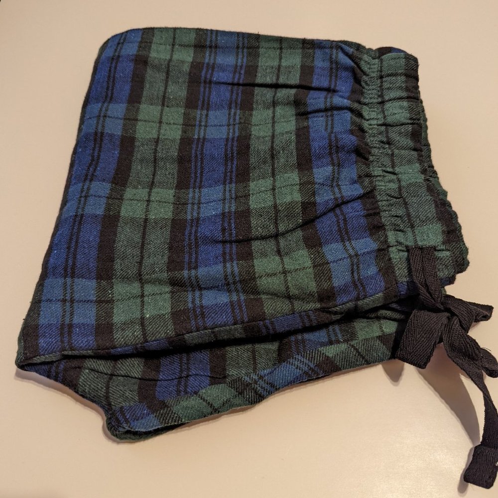 Blue and Green pajama bottoms